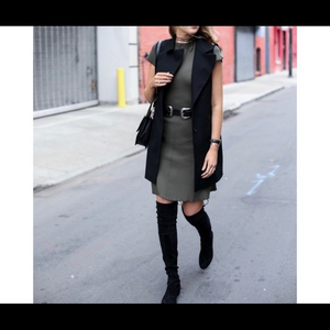 Trouve Chic Oversized Sleeveless Trench Coat M‎